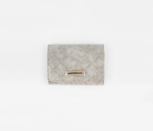 Womens Mirror Flap Indexer Wallet  Grey