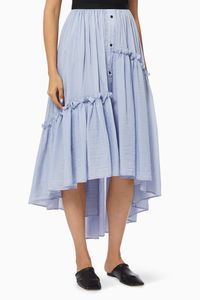 Embla Ruffle Skirt in Cotton