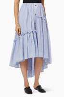 Embla Ruffle Skirt in Cotton - thumbnail