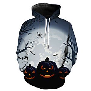 Cosplay Adults' Women's Halloween Festival Halloween Festival  Holiday Terylene White Women's Men's Easy Carnival Costumes Pumpkin  Hoodie Lightinthebox