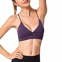Sports Bra For Women Strappy Yoga Tops Cross Back Gym Clothes Cute Padded Workout Activewear Lightinthebox - thumbnail