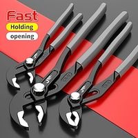 Water Pump Pliers Quick-Release Plumbing Pliers Pipe Wrench Adjustable Water Pipe Clamp Pliers Household Hand Tools Multi-functional Kitchen Sink Spanner Wrench That Defend Bath Lightinthebox