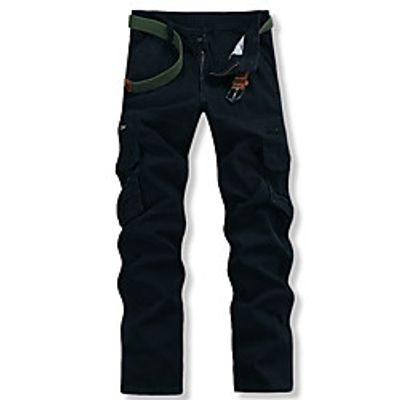 Men's Hiking Pants Trousers Hunting Pants Tactical Cargo Pants Dust Proof Quick Dry Breathable Wearproof Fall Spring Solid Colored Cotton for Black Army Green Dark Gray S M L XL XXL Lightinthebox