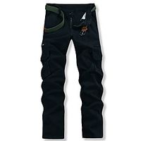 Men's Hiking Pants Trousers Hunting Pants Tactical Cargo Pants Dust Proof Quick Dry Breathable Wearproof Fall Spring Solid Colored Cotton for Black Army Green Dark Gray S M L XL XXL Lightinthebox - thumbnail