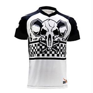 CAWANFLY Men's Short Sleeve Cycling Jersey Summer BlackWhite Bike Top Mountain Bike MTB Road Bike Cycling Quick Dry Sports Clothing Apparel  Micro-elastic Lightinthebox