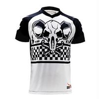 CAWANFLY Men's Short Sleeve Cycling Jersey Summer BlackWhite Bike Top Mountain Bike MTB Road Bike Cycling Quick Dry Sports Clothing Apparel  Micro-elastic Lightinthebox - thumbnail