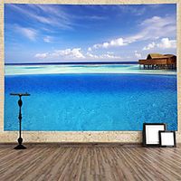 Landscape Wall Tapestry Art Decor Blanket Curtain Hanging Home Bedroom Living Room Decoration miniinthebox - thumbnail