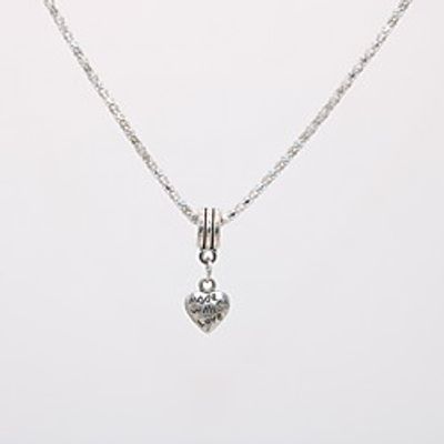 Women's Pendant Necklace Necklace Classic Heart Dainty Unique Design Fashion Modern Silver Plated Chrome Silver 42 cm Necklace Jewelry 1pc For Daily Carnival Holiday Club Festival / Charm Necklace miniinthebox