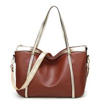Stylish PU Leather Large Capacity Handbag