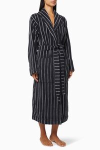 Striped Classic Bathrobe in Organic Cotton