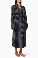 Striped Classic Bathrobe in Organic Cotton - thumbnail