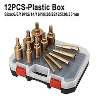 12Pc 6-35mm Diamond Brazed Core Dry Drill For Porcelain Tiles Marble Glass Granite Hole Saw Cutter Accessories Saw Cutting Lightinthebox - thumbnail