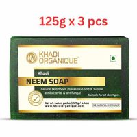 Khadi Organique Pure Neem Soap 125G (Pack Of 3)