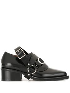 Y/Project slingback strap monk shoes - Black