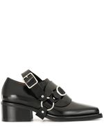 Y/Project slingback strap monk shoes - Black