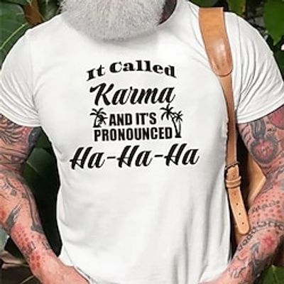 Men's T shirt Hot Stamping Graphic Letter Crew Neck Street Casual Print Short Sleeve Tops Basic Fashion Classic Comfortable White Black miniinthebox