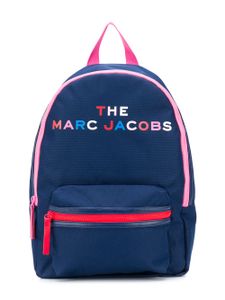 Little Marc Jacobs logo-print zipped backpack - Blue