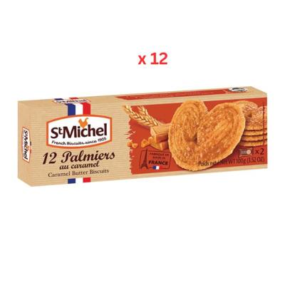St Michel Palmiers Caramel Butter Cookies 12X100G