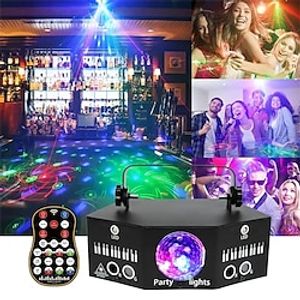 1 Set Party Lights Disco Ball LightDJ Strobe Stage Lighting Projection Atmosphere Light For Home Birthday Xmas Parties Karaoke KTV miniinthebox