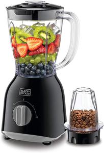 Black+Decker 400W 1.0L Blender + Grinder Mill + Extra Blender Jar