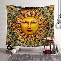 Tarot Divination Wall Tapestry Art Decor Blanket Curtain Hanging Home Bedroom Living Room Decoration Mysterious Bohemian Celestial Moon Sun Lightinthebox - thumbnail