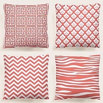 Geometric Double Side Cushion Cover 1PC Soft Decorative Square Throw Pillow Cover Cushion Case Pillowcase for Bedroom Livingroom Superior Quality Machine Washable Indoor Cushion for Sofa Couch Bed Chair miniinthebox