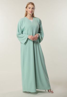 Seagreen Abaya with Handwork (M)