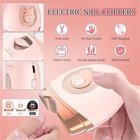 Baby Electric Nail Clipper Automatic Nail File Nail Trimmer Baby Safe Operation USB charging Manicure tool miniinthebox
