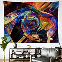 Oil Painting Style Wall Tapestry Art Decor Blanket Curtain Hanging Home Bedroom Living Room Decoration Polyester miniinthebox - thumbnail