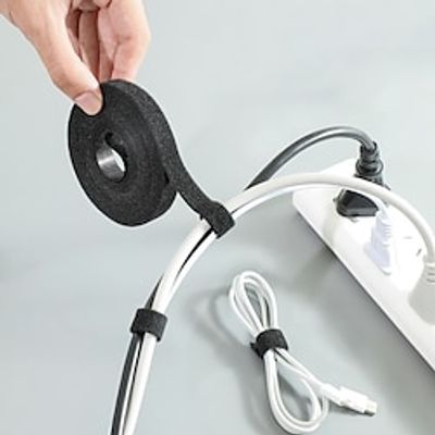2pcs Data Cable Storage Device Magic Tape Cable Management Device Computer Cable Harness Desktop Cable Routing Fixing Strap miniinthebox 2pcs Data Cable Storage Device Magic Tape Cable Management Device Computer Cable Harness Desktop Cable Routing Fixing Strap miniinthebox