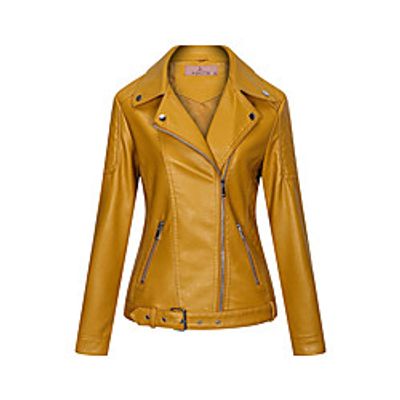 Women's Jacket Street Daily Going out Fall Winter Short Coat Regular Fit Warm Breathable Casual Jacket Long Sleeve Solid Color Quilted Blue Purple Yellow Lightinthebox