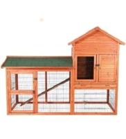 Trixie Natura Hutch With Large Enclosure For Small Pets Brown, 199X146X93CM