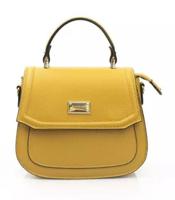 Baldinini Trend Golden Yellow Elegance Leather Shoulder Bag (BA-22984)
