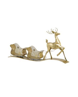 Swift Reindeer & Sleigh in Gold Swift Reindeer & Sleigh in Gold