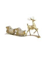 Swift Reindeer & Sleigh in Gold