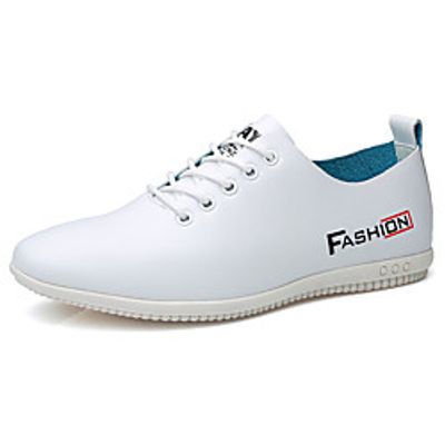 Men's Sneakers Classic Daily Office  Career Nappa Leather Breathable Non-slipping Wear Proof White Spring Summer miniinthebox
