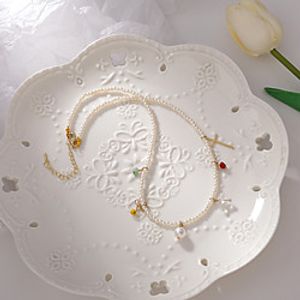 2021 new summer hand-made necklace female net red niche design sense clavicle chain choker cross necklace Lightinthebox