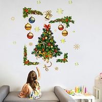 Merry Christmas Window Wall Sticker Decals Snowflake Santa Claus Home Xmas Decor Christmas Bulk Gifts Return Pallets for Sale Liquidation Lightinthebox - thumbnail