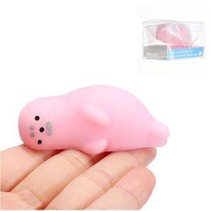 Pink Seal Mochi Squishy Squeeze