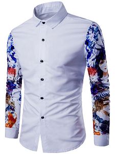 Polo Collar Printed Men Shirt