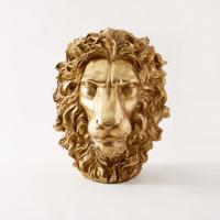 Fantastical Forest Lion Head Figurine - 30x30x38 cms