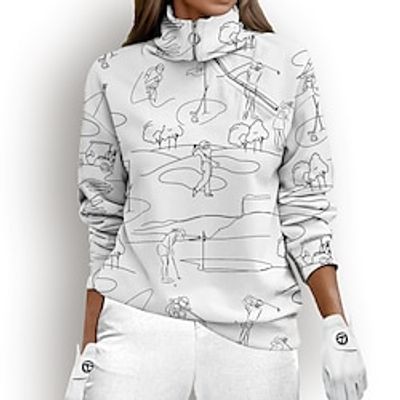 Women's Golf Hoodie Funny Golf Pullover Golf Sweatshirt Thermal Warm Breathable Moisture Wicking Long Sleeve Golf Outerwear Top Regular Fit 14 Zip Stand Collar Printed Spring Autumn Tennis Golf Lightinthebox Women's Golf Hoodie Funny Golf Pullover Golf Sweatshirt Thermal Warm Breathable Moisture Wicking Long Sleeve Golf Outerwear Top Regular Fit 14 Zip Stand Collar Printed Spring Autumn Tennis Golf Lightinthebox