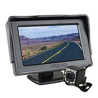 ZIQIAO 4.3 Inch TFT LCD Screen Car Monitor Auxiliary Parking  12 LED Light Night Vision Rear View Camera miniinthebox - thumbnail