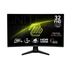 MSI MAG 32C6 32 Inch Full HD Curved 180Hz 1ms Gaming Monitor - Black - 9S6-3DD41M-009