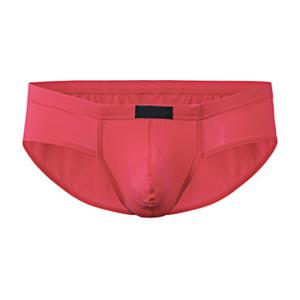 Sexy Super Thin Solid Color Soft Low Waist Breathable Briefs for Men