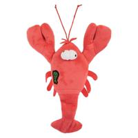 Godog Action Plush Lobster Animated Squeaker Dog Toy with Chew Guard Technology