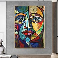 Hand-painted Oil Painting Pablo Picasso Famous Painting Rolled Up Canvas Famous Girl Canvas Art No Framed Wall Art Painting Home Wall Decor Lightinthebox