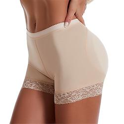 Women's Panties Pure Color Sport Simple Gyms Polyester Breathable Shorts Summer Spring Black Beige Lightinthebox