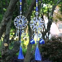1pc Large Sunflower Wind Chimes Retro Sun Moon Star Pendant Hanging Ornaments Bells Garden Wind Chimes Hanging Decorations Outdoor Decor Wedding Yard Patio Decor Lightinthebox - thumbnail
