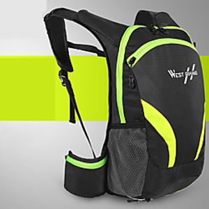 15 L Cycling Backpack Reflective Waterproof Portable Bike Bag Polyster Bicycle Bag Cycle Bag Outdoor Exercise Bike  Bicycle Lightinthebox